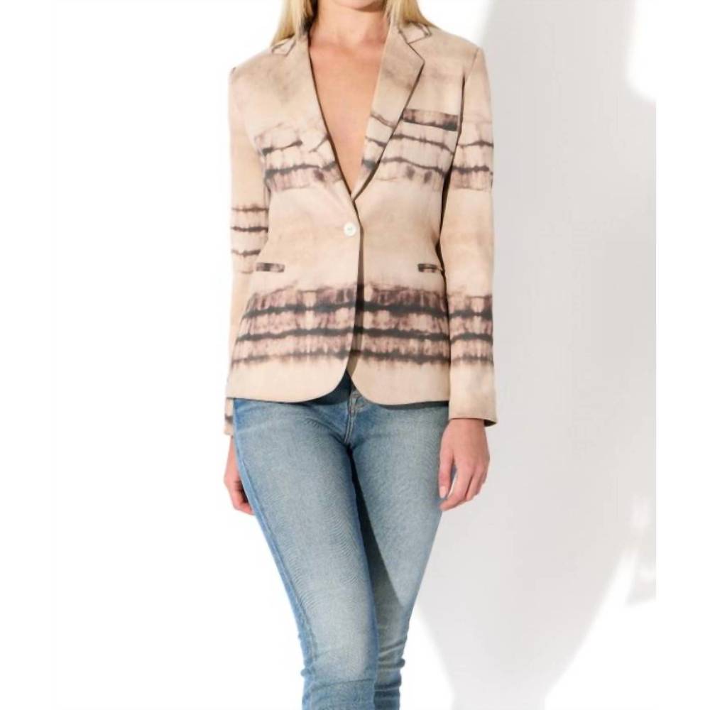 NEW OOLALA ombre ultra suede blazer in camel